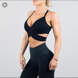 Alphalete Wrap Around Bra Black S